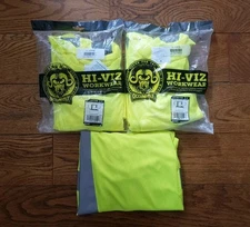 3X OccuNomix Hi-Viz Workwear Medium  Shirt YELLOW Class 3 Type R High Visibility