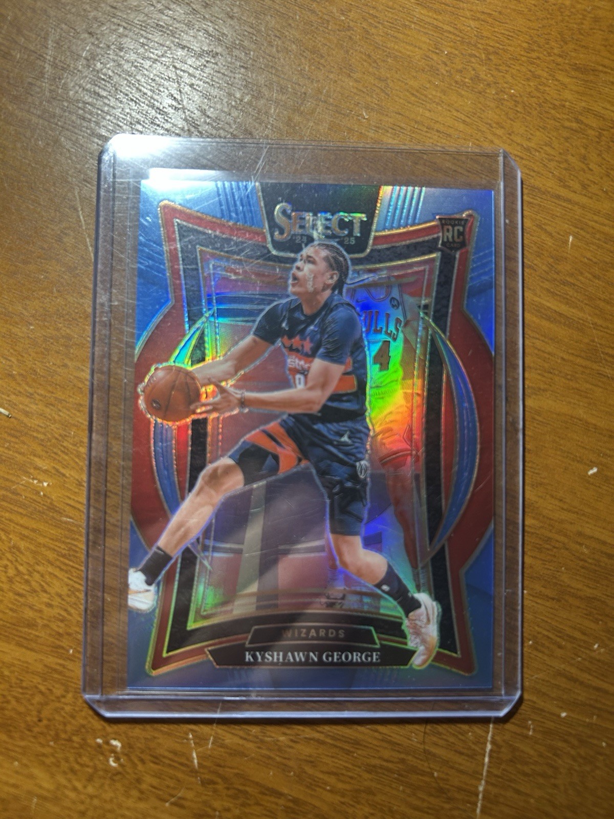 2024-25 Panini Select Concourse Kyshawn George #85 Light Blue Prizm /299 (RC)