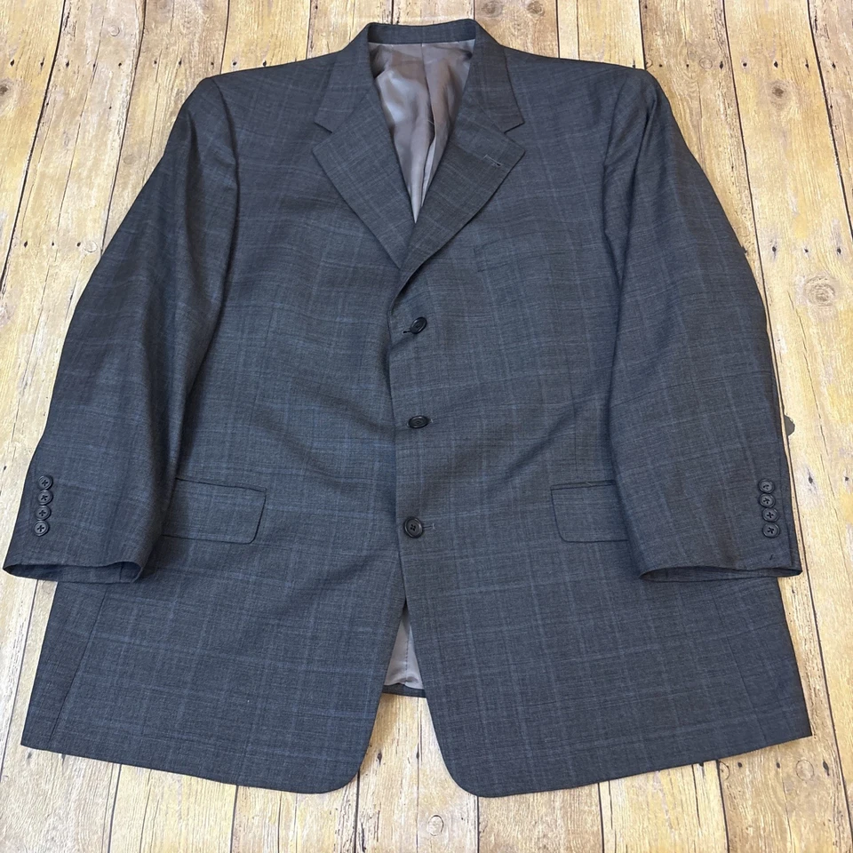 Abrigo deportivo blazer Hart Schaffner Marx espiga tweed 46S 42W 22I Foto 2 de 4