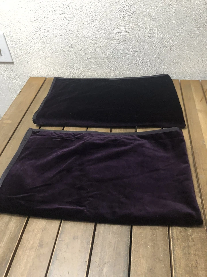 "Almohada de terciopelo púrpura Ralph Lauren KING SHAMS botones 20x36"" usada en excelente estado" Foto 3 de 4