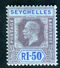 SEYCHELLES 1917 87 * GOOD VALUE GEORGE (F5170