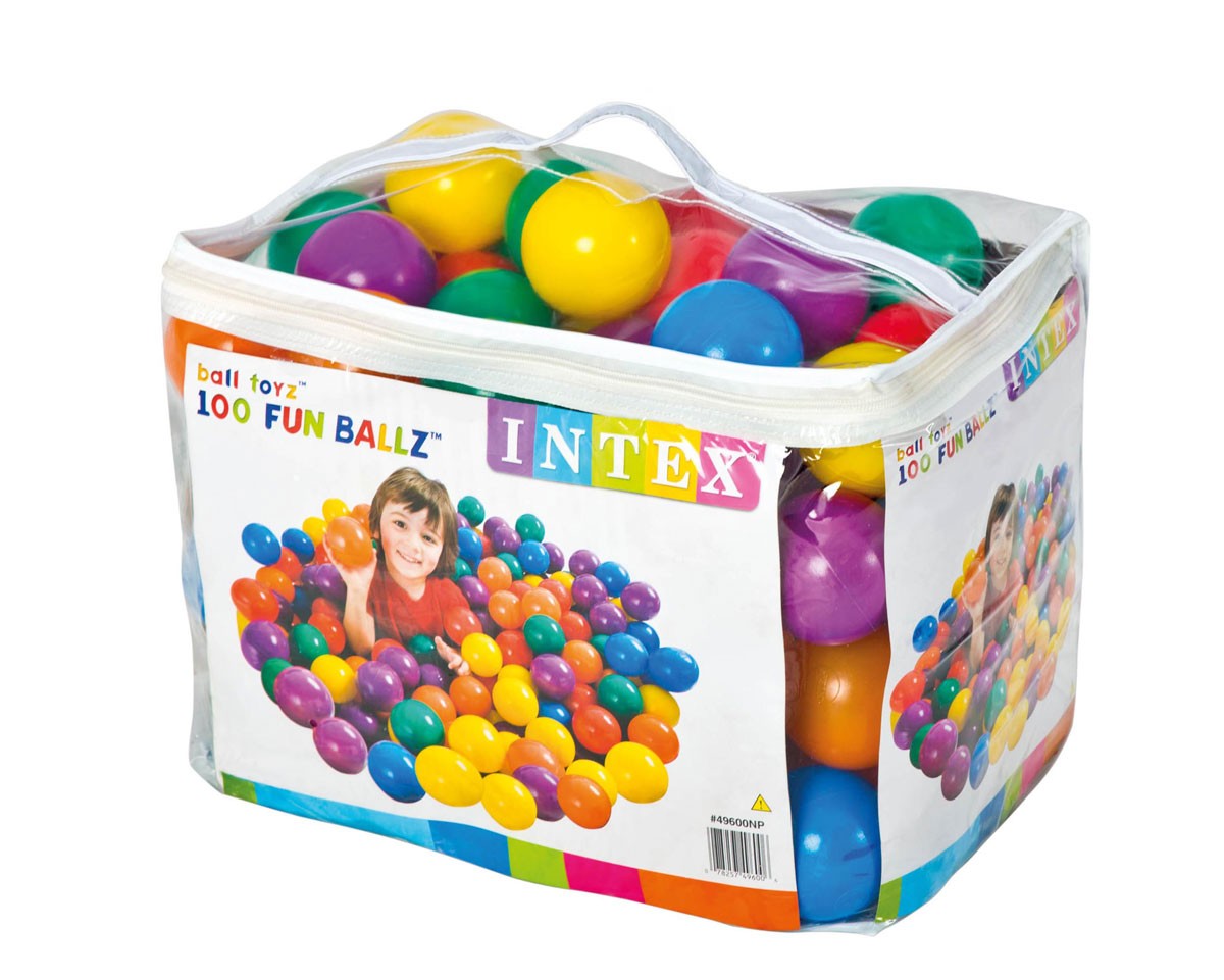 INTEX 49600 Bolas Coloridas Juego Niños Piscina Bola Plástica 100 PZ ø 8C