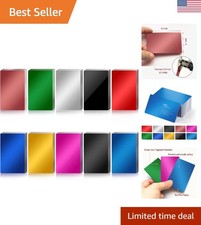 50 Pcs Multi-Purpose Metal Business Card Blanks - Customizable Designs