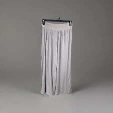 I.N. Studio Solid Crepon Novelty Elastic Waist Wide Leg Pull-On Pants Medium Pet