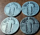 4 Standing Liberty Quarter Lot
