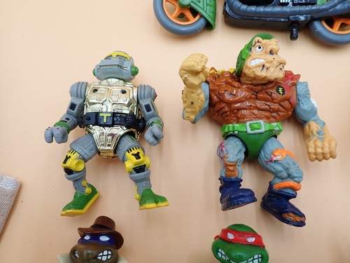 Lot Of 8 Vintage TMNT Teenage Mutant Ninja Turtles Action Figures 1980s - 1990s - Picture 5 of 10