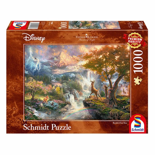 Schmidt Spiele Thomas Kinkade Disney Bambi 1000 Teile Erwachsenenpuzzle Puzzle-image