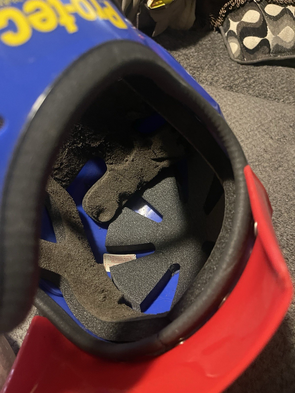 Vintage Pro Tec Eliminator II Full Face BMX Helmet Protec 2 USA Old School