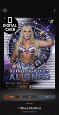 DIGITAL TOPPS WWE SLAM TIFFANY STRATTON ICONIC COSMIC CHROME 25 ASTROLOGICALLY 