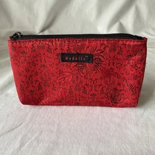 Modella Red/Black 7.5” X4.5” Make Up Bag