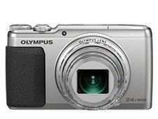 Olympus Stylus SH-50 Digital Camera 16MP 24x Zoom Silver Compact Model