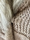 Ann Taylor Loft Cable Knit Sweater Vest Wool Blend Faux Fur Collar  Size S — photo 5