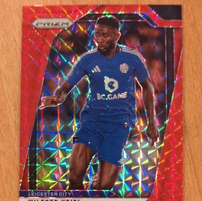 Panini 2024-25 Prizm Premier League Wilfred Ndidi #270 Leicester City Red Mosaic