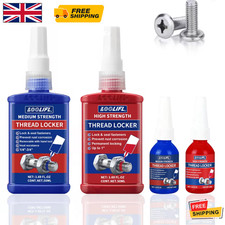 50 ML 243 THREAD LOCK BOLT LOCK TIGHT MEDIUM STRENGTH FAST FIX SCREW GLUE ✅ UK*