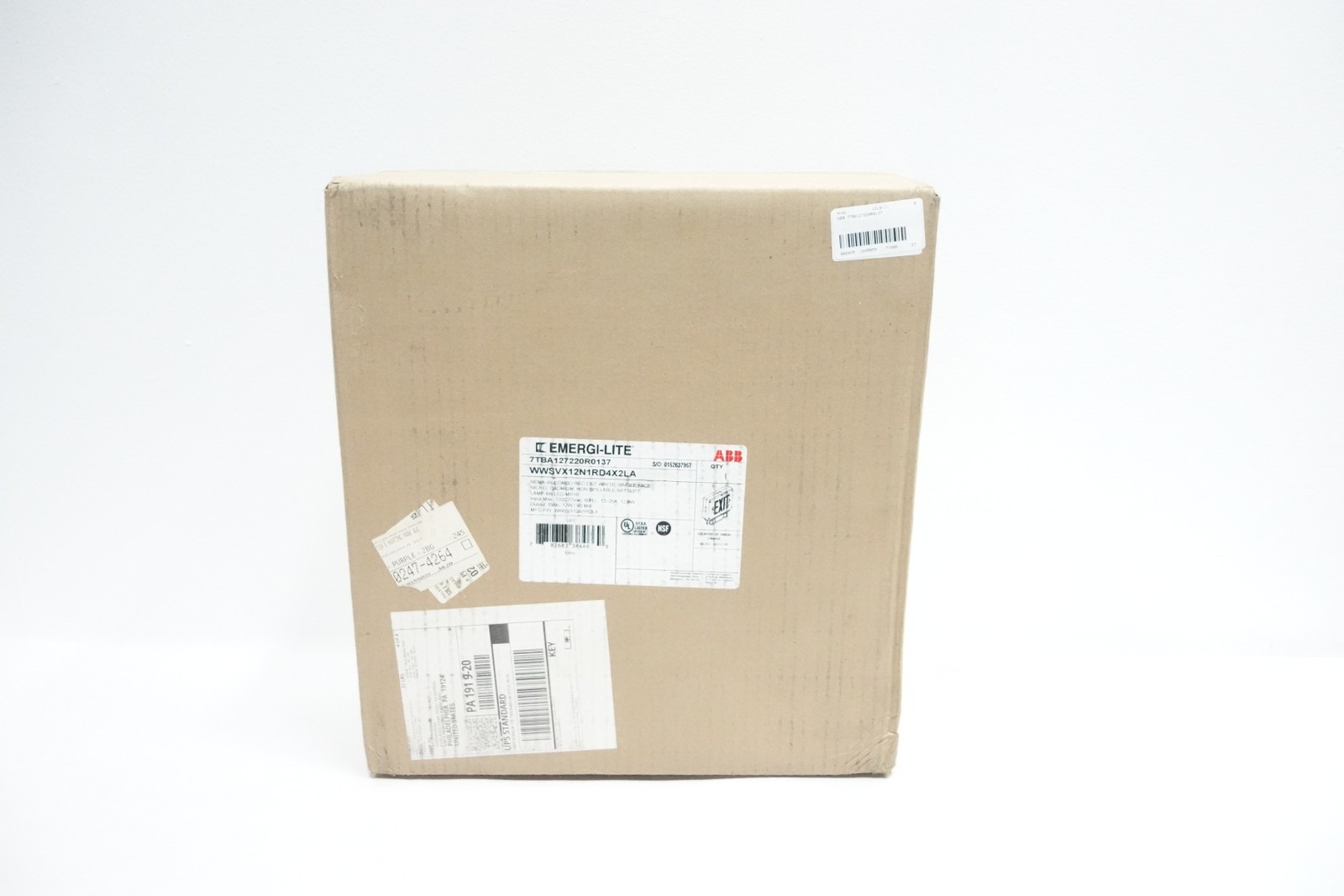 Abb 7TBA127220R0137 WWSVX12N1RD4X2LA Emergi-lite Exit Light 120/277v-ac