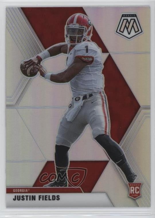 2021 Panini Mosaic Draft Picks Silver Justin Fields #5 11ur