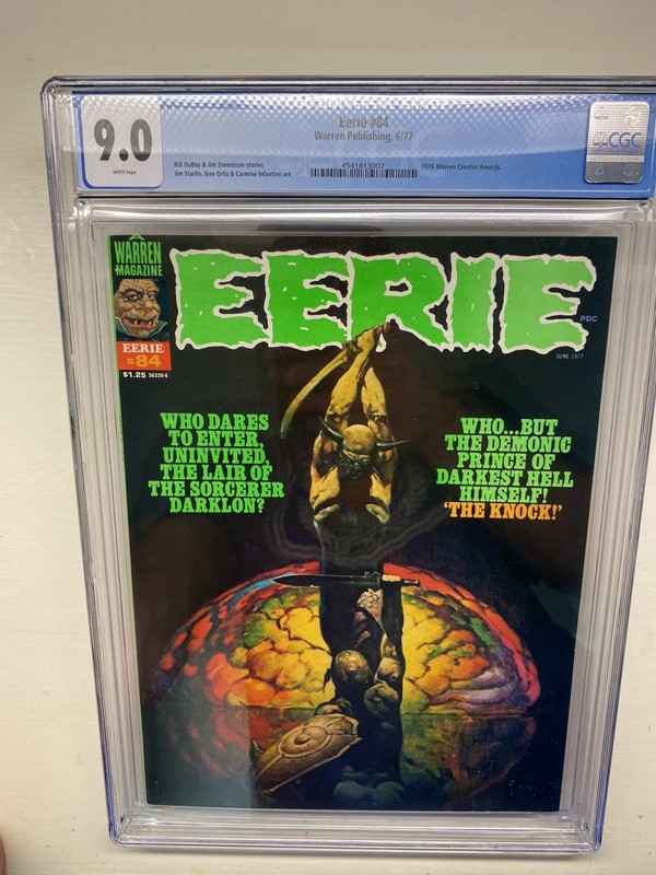 Eerie 84 Warren Magazine Frazetta  CGC 9.0