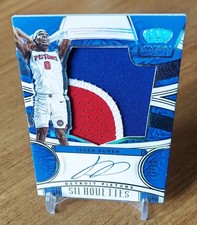 2023-24 Crown Royale Silhouettes Prime Auto Patch /12 Jalen Duren Pistons