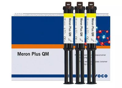 Voco Meron Plus QM Resin Reinforced Glass Ionomer Cement 8.5gm Syr (3/Pk)