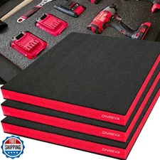 ONREVA Tool Box Foam, 3Pack 22x18x2 inch, Foam Inserts for Cases,