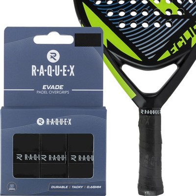 Evade Griffband für Padelschläger   Schwarz   3erPack Griffband für Padelschl...