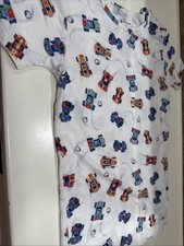 Magnetic Me Boy s Size 8 Short Sleeve Car Print Bamboo Pajama Top