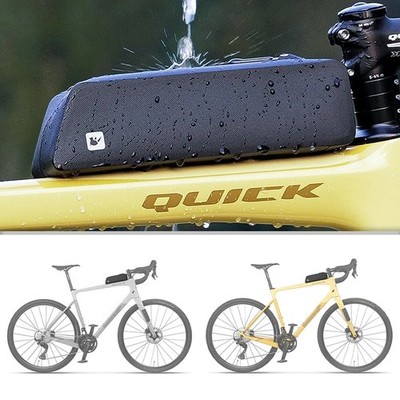 Rhinowalk Bike Top Tube Bag Waterproof Cycling Storage For MTB Road Bike Black