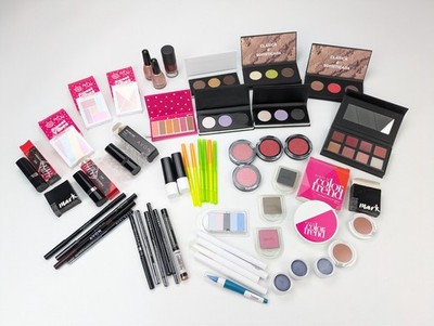Huge Lot 54 Avon Mark Color Trend Eyeshadow Lipstick Eyeliner Lip Pencil Makeup