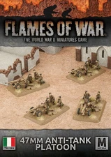 Battle Front Flames of war 47 mm Italian antitank platoon