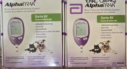 2 - Alpha Trak Glucometers for your pet, Dog or Cat. Amazing Price!!