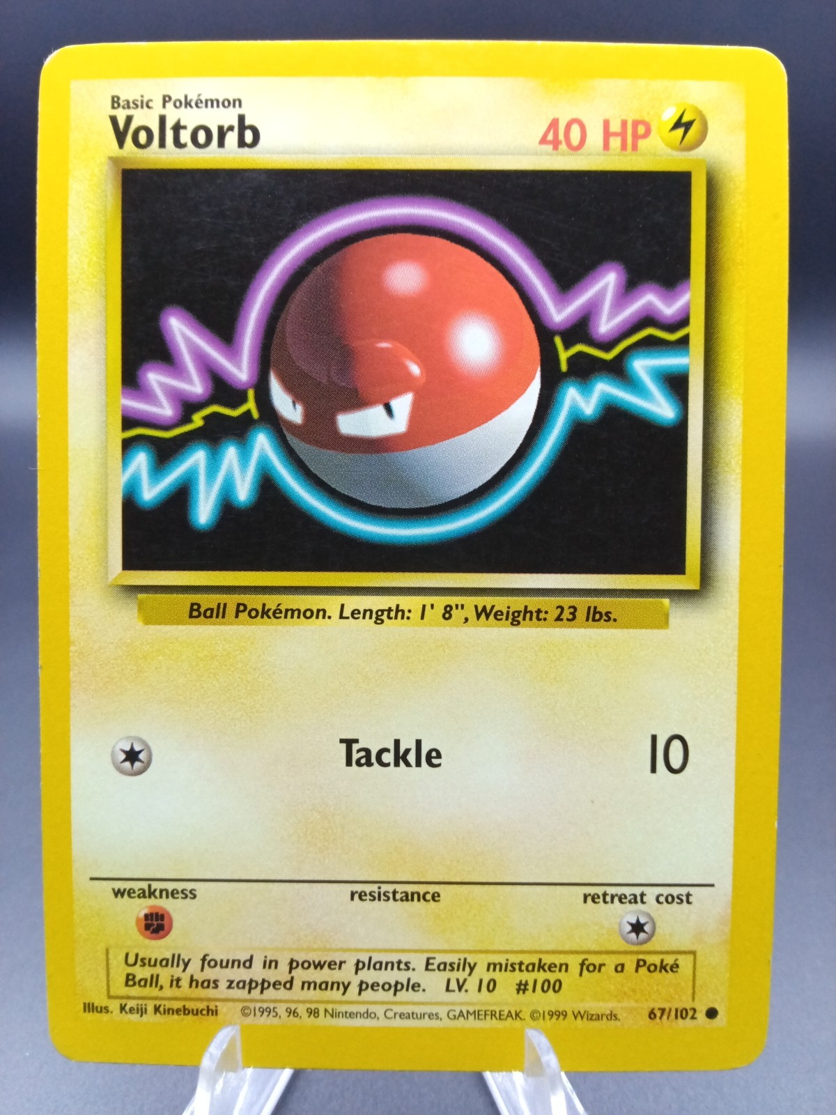 1999 Pokemon Base Set Unlimited Voltorb #67 VLP