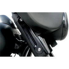 Alloy Art LED Front Signal Light - FLHX - Black/Smoke SGFS-2