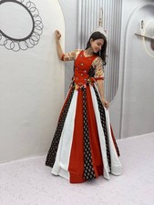 Designer Pure Cotton Kediyu with Lehenga Real Hand Work Traditional Navratri XL