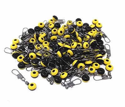 Yellow Fishing Weight Pack of 100 Interlock Snap Barrel Swivel 30mm Sinker