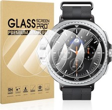 4-Pack Tempered Glass Screen Protector for Samsung Galaxy Watch 8 Classic 46mm