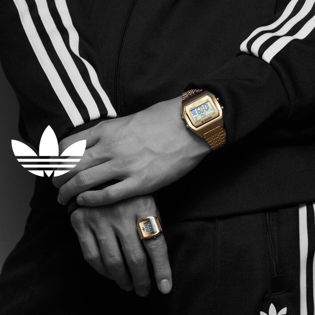 adidas Originals DIGITAL TWO RING Silver Watch Quartz Unisex