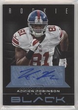 2012 Panini Black Rookie Platinum Signatures 2/49 Adrien Robinson #101 Auto 0a6