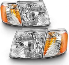 - For 2001-2005 Ford Explorer Sport Trac Headlights Headlamps Wcorner Lights Si - For 2001-2005 Ford Explorer Sport Trac Headlights Headlamps Wcorner Lights Si