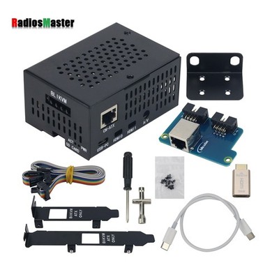 BLIKVM V3 HAT Black PiKVM KVM over IP Raspberry Pi 4B PoE HDMI CSI for Server