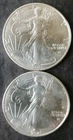 Two 2021 $1 American Silver Eagle Dollars Type 2