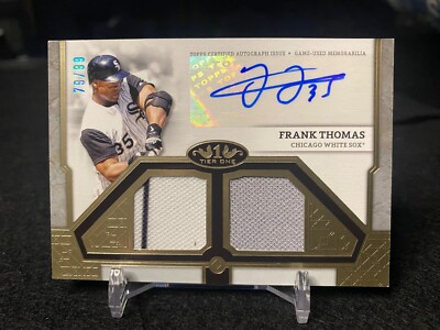 2024 Topps Tier One Frank Thomas Autographed Dual Relic 79/99 