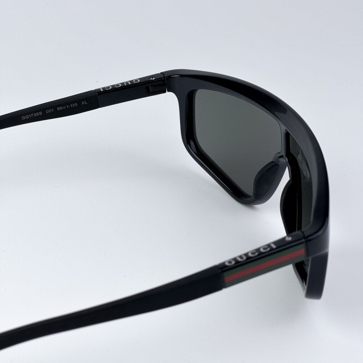 Gucci Men Sunglasses Black Grey Single Lens GG1736S 001