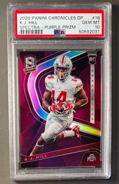 KJ Hill Panini Chronicles Draft Picks Spectra #16 Purple Prizm