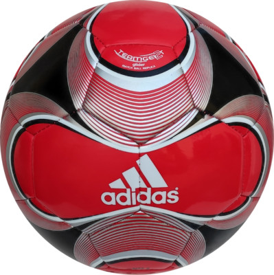 Adidas Teamgeist Training Ball Red Black Football Size 5 League Discontinued Model