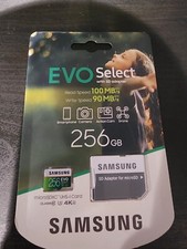 Memory Card with SD Adapter Samsung Evo Select 256 Gb