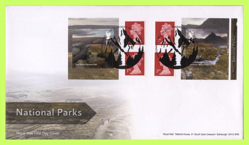 G.B. 2021 National Parks booklet u/a Royal Mail First Day Cover, Aylesbury