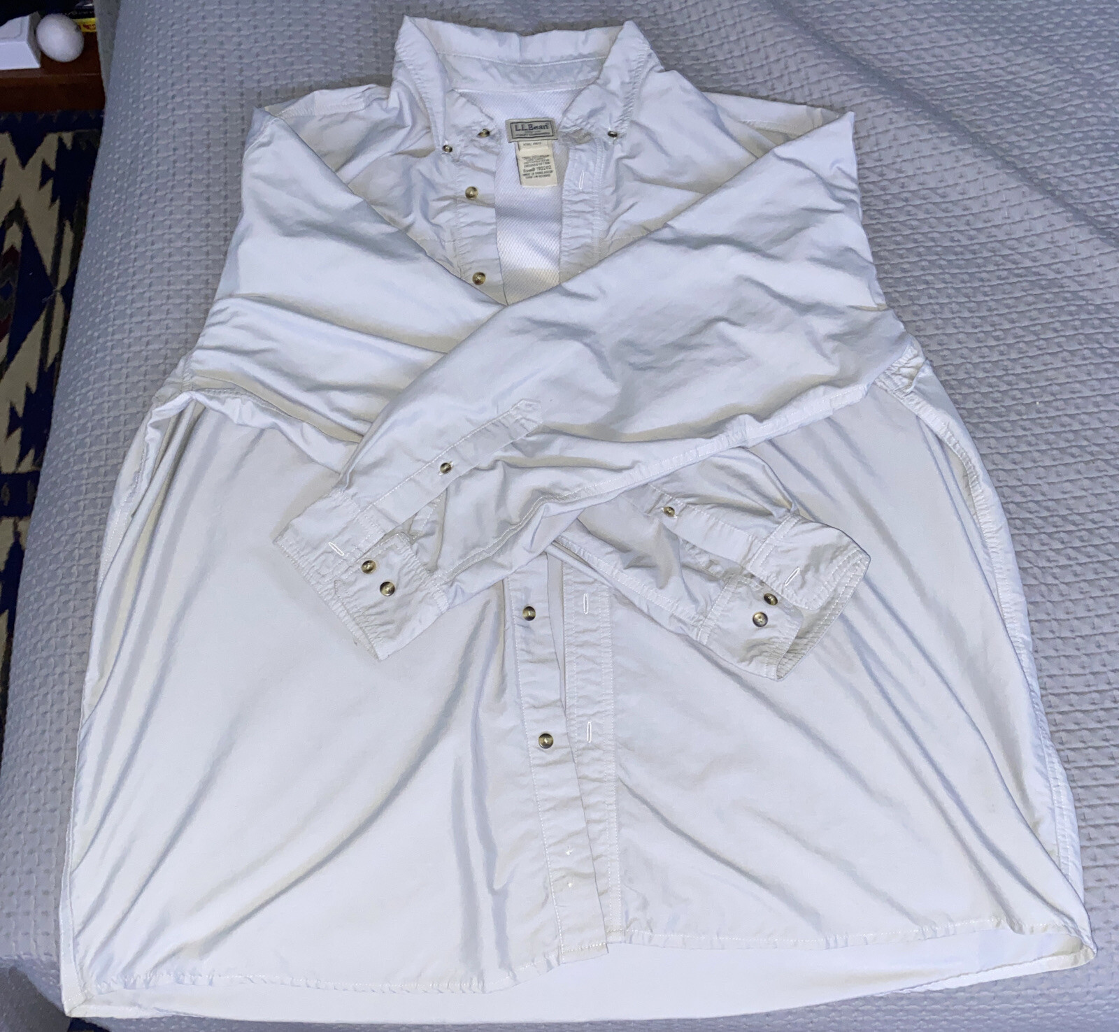 LL Bean Gray Button Up Jacket - image 3