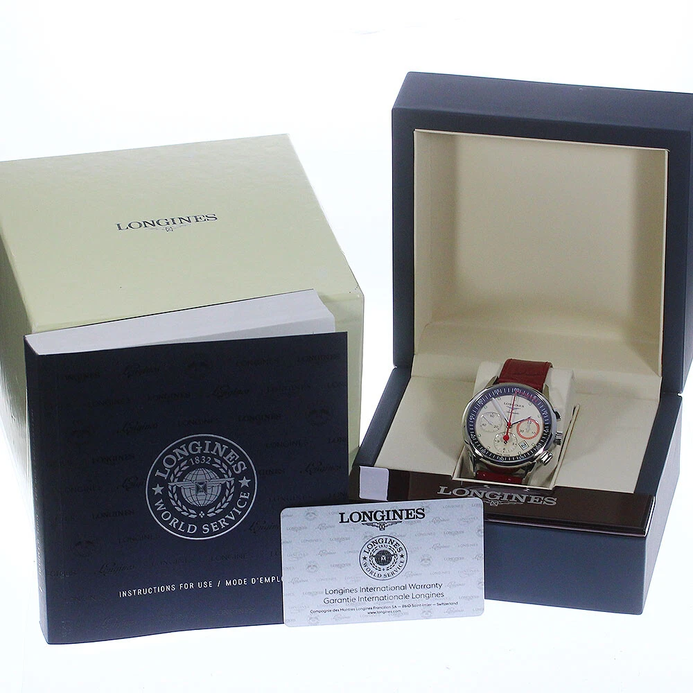 Longines L4.754.4 Heritage Chronograph Self-Winding Mens Box With Warranty  74506 | eBay