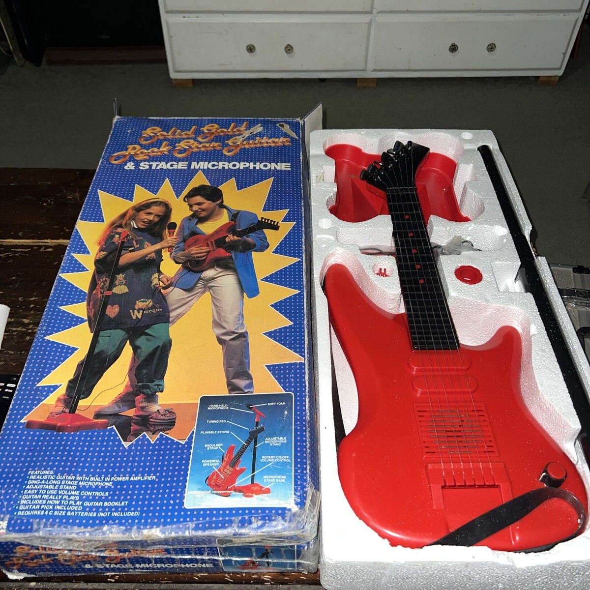 趣味 6x9=54 Rock Vol. 1 RARE 1987 Playtime Products Solid Gold Rock Star Guitar