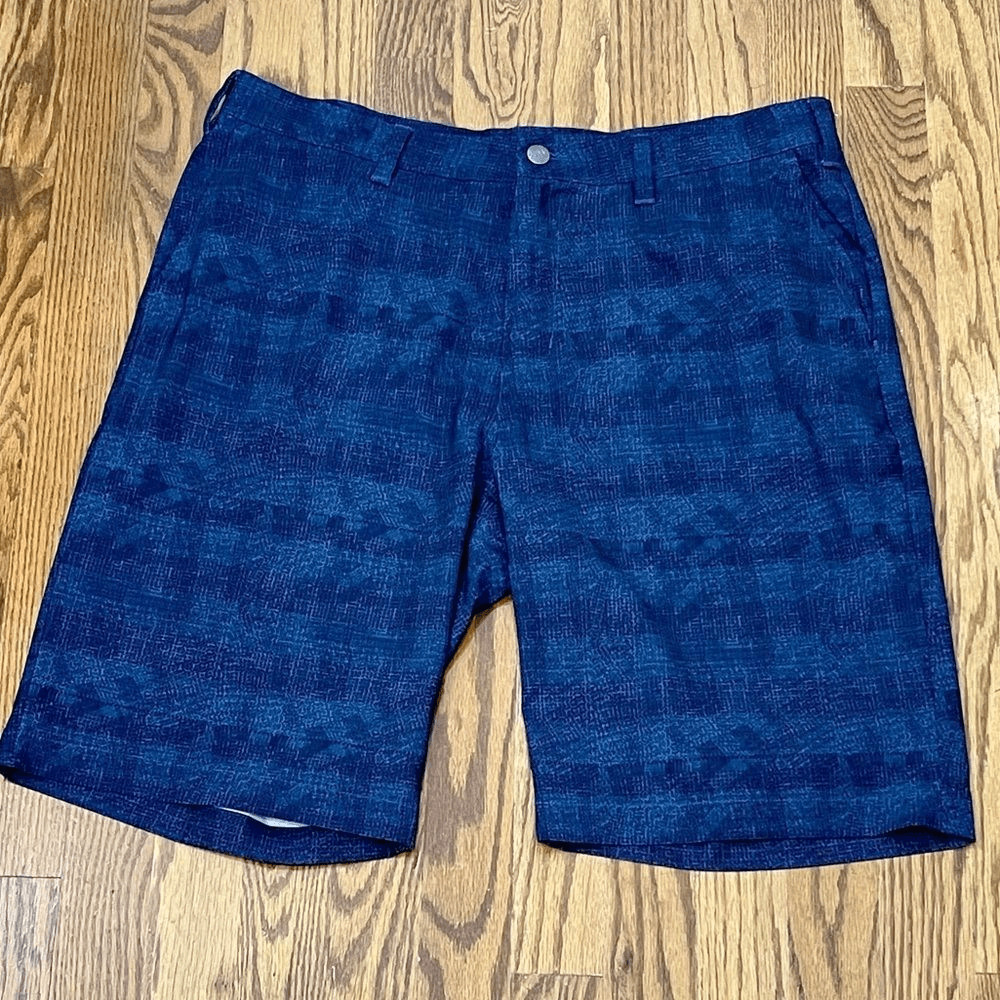 Adidas Blue Patterned Climalite Flat Front Perfor… - image 9